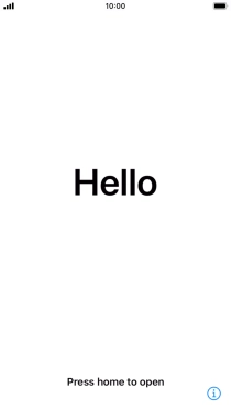 Press the Home key. Press the Home key.