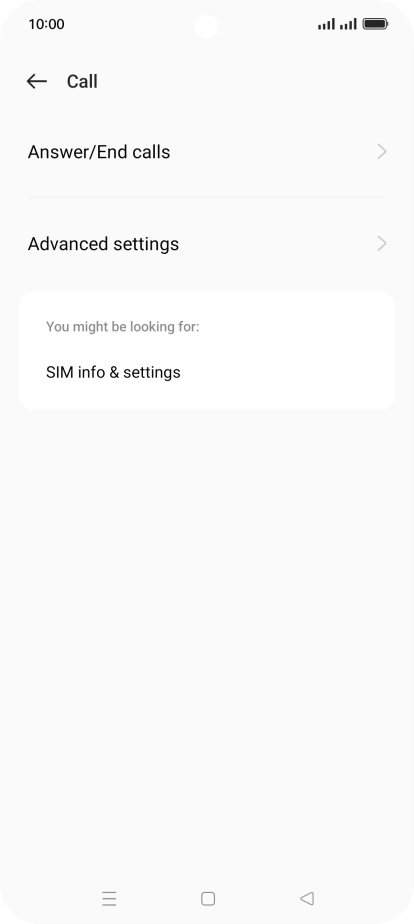 Press Advanced settings. Press Advanced settings.