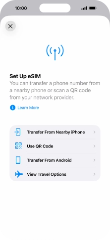 Press Use QR Code. Press Use QR Code.