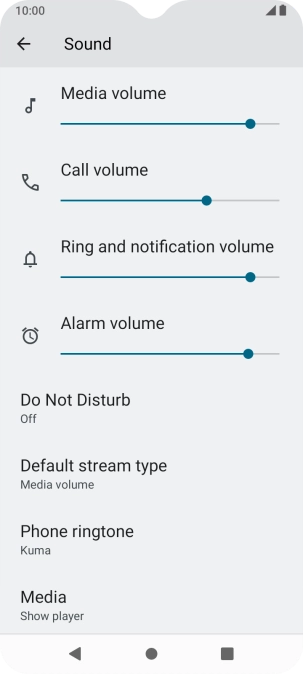 Press Phone ringtone. Press Phone ringtone.