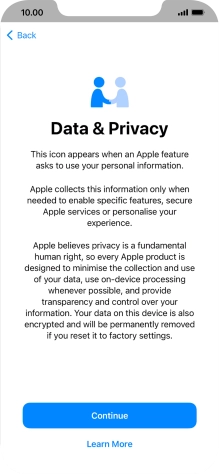 Press Continue. Press Continue.