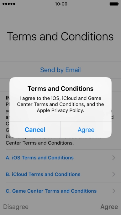 Press Agree. Press Agree.