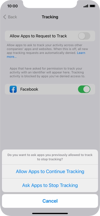 If you turn off the function, press the required setting. If you turn off the function, press the required setting.