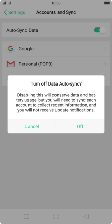 Press Off to turn off the function. Press Off to turn off the function.