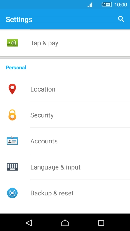 Press Backup & reset. Press Backup & reset.