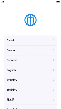 Press the required language. Press the required language.