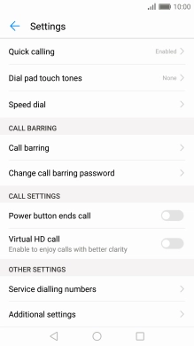 Press Additional settings. Press Additional settings.