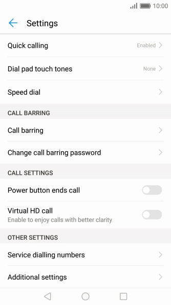 Press Additional settings. Press Additional settings.