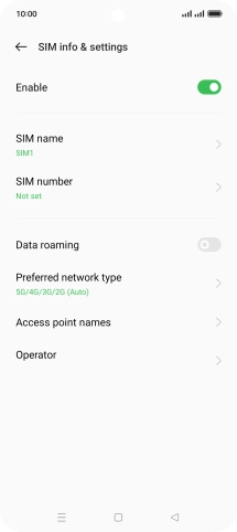 Press Access point names. Press Access point names.