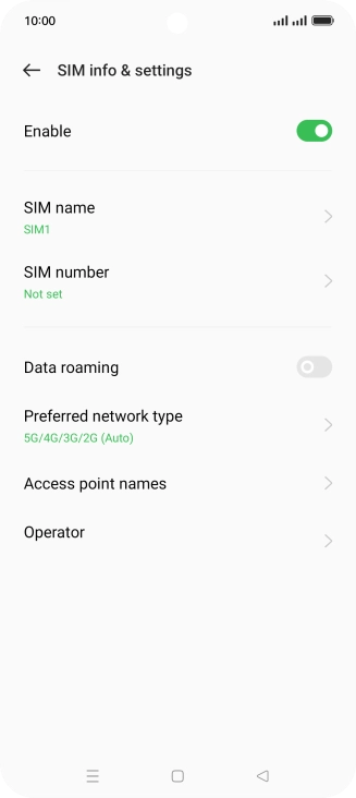 Press Access point names. Press Access point names.