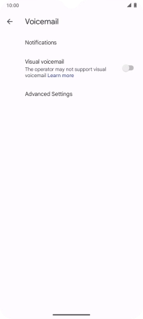 Press Advanced Settings. Press Advanced Settings.
