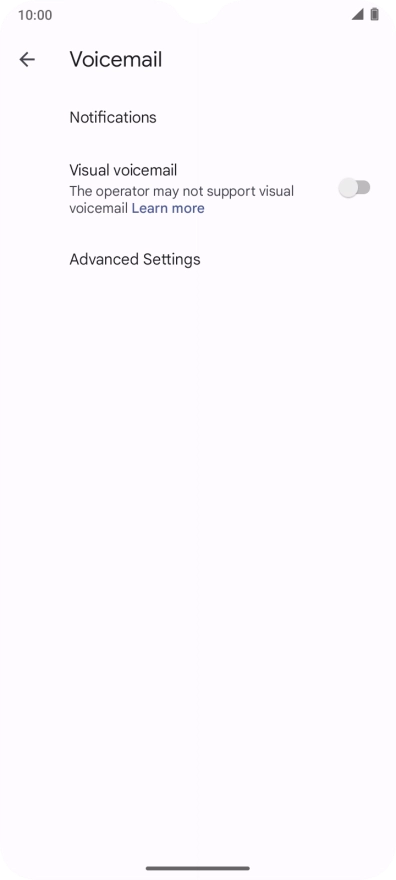 Press Advanced Settings. Press Advanced Settings.