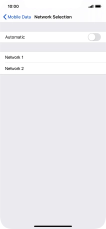 If you turn off the function, press the required network. If you turn off the function, press the required network.