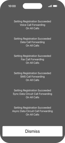 Press Dismiss. Press Dismiss.