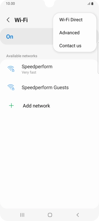 Press Advanced. Press Advanced.