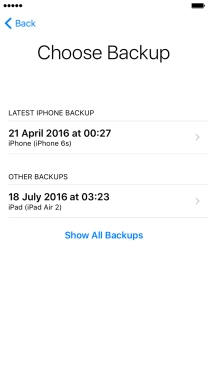Press the required backup and your phone restores the contents of the selected backup. Follow the instructions on the screen to complete the activation. Press the required backup and your phone restores the contents of the selected backup. Follow the instructions on the screen to complete the activation.