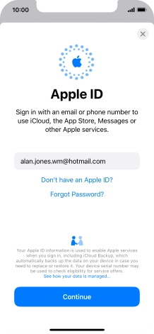 Press Continue. Press Continue.