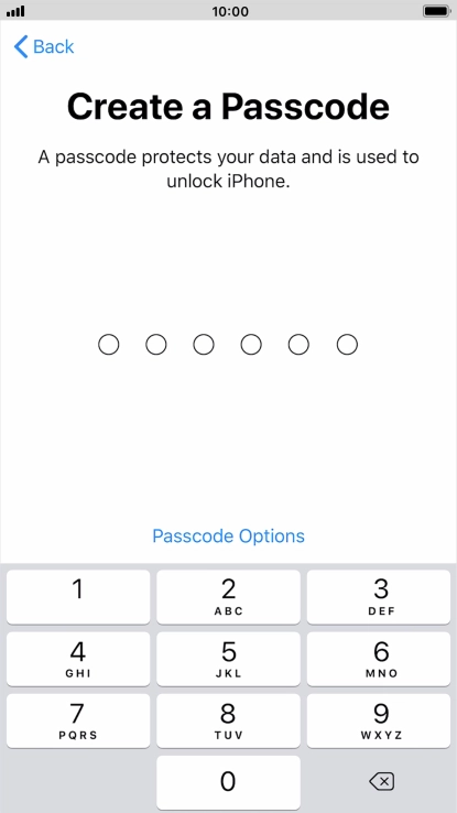 Press Passcode Options. Press Passcode Options.
