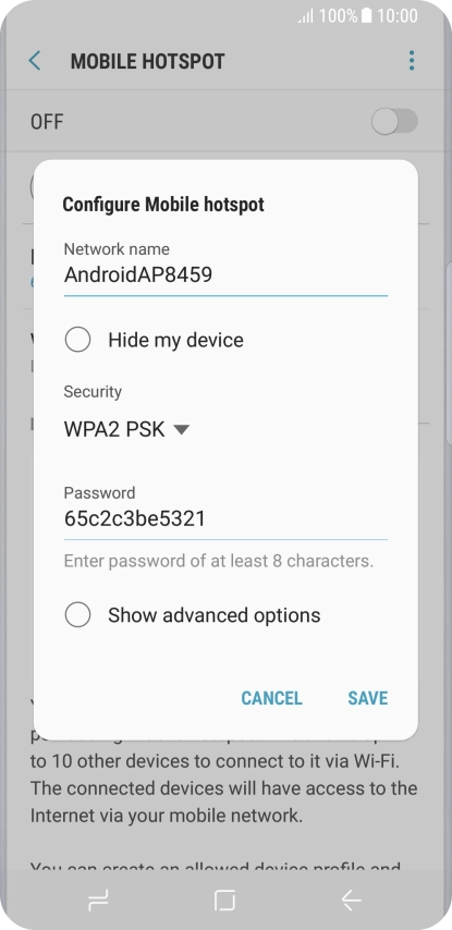 Press the field below Press the field below