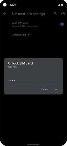 Key in your PIN and press OK. Key in your PIN and press OK.