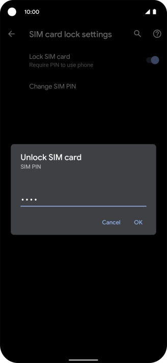 Key in your PIN and press OK. Key in your PIN and press OK.