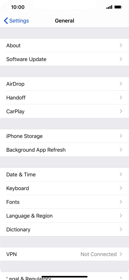 Press iPhone Storage. Press iPhone Storage.