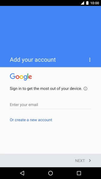 If you don t have a Google account, press Or create a new account and follow the instructions on the screen to create an account. If you don t have a Google account, press Or create a new account and follow the instructions on the screen to create an account.