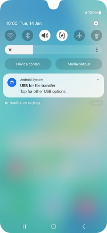 Press Tap for other USB options.. Press Tap for other USB options..