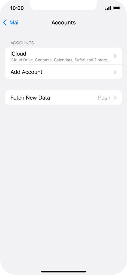 Press Add Account. Press Add Account.