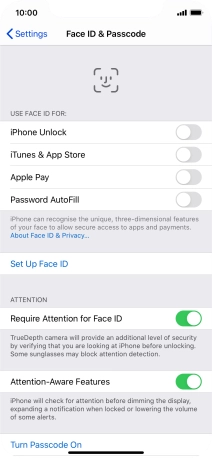 Press Set Up Face ID. Press Set Up Face ID.