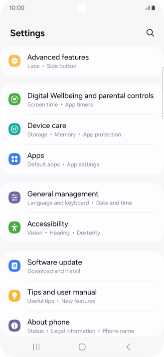 Press Software update. Press Software update.