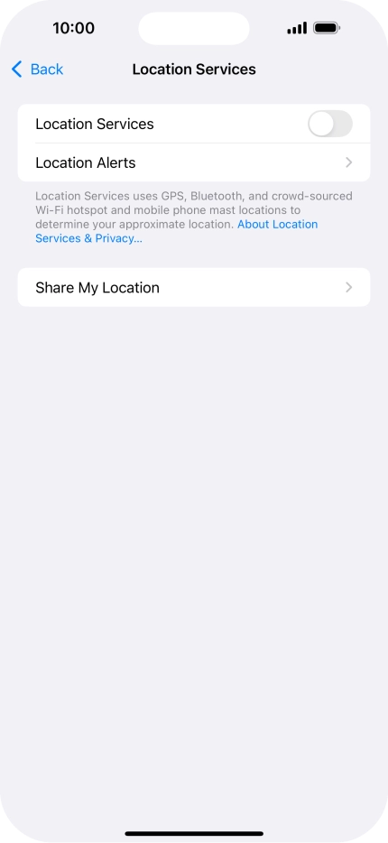Press the indicator next to Press the indicator next to