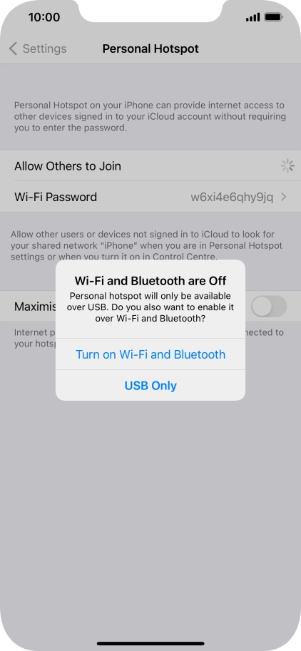 If Wi-Fi is turned off, press Turn on Wi-Fi and Bluetooth. If Wi-Fi is turned off, press Turn on Wi-Fi and Bluetooth.