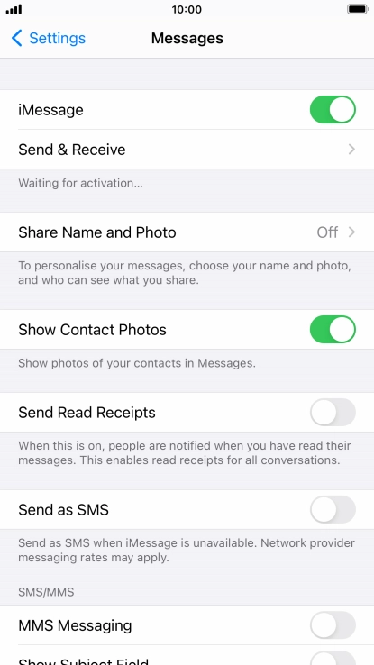 Press the indicator next to Press the indicator next to