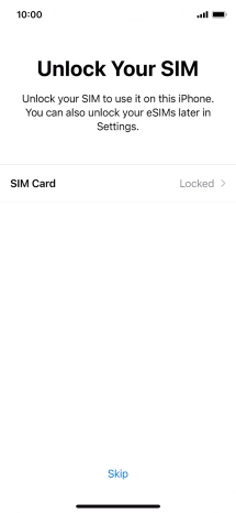 Press SIM Card. Press SIM Card.