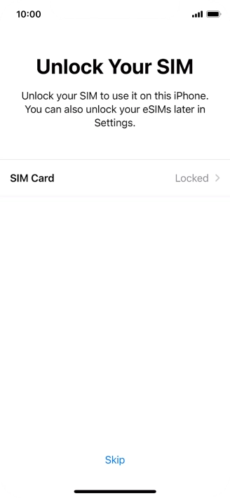 Press SIM Card. Press SIM Card.