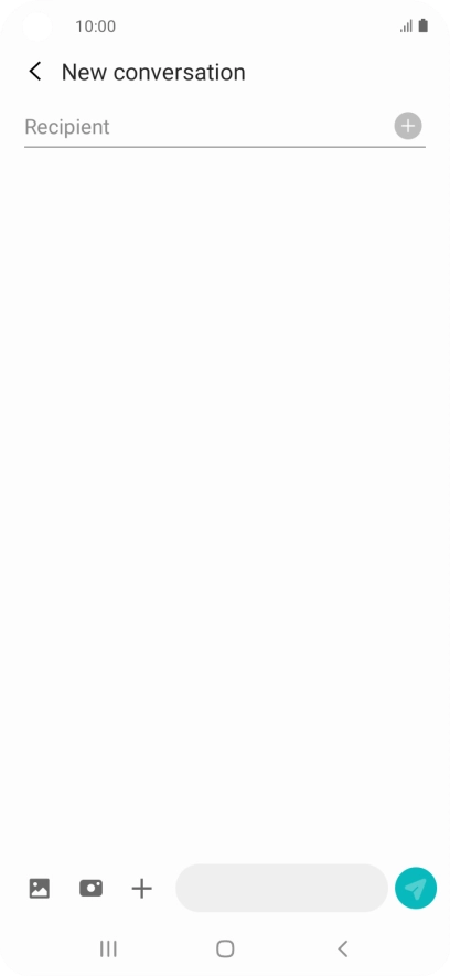 Press the search field and key in the first letters of the recipient's name. Press the search field and key in the first letters of the recipient's name.