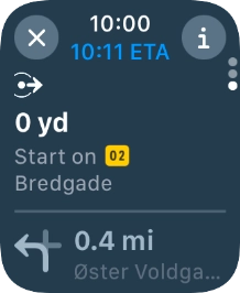 Press the end icon. Press the end icon.