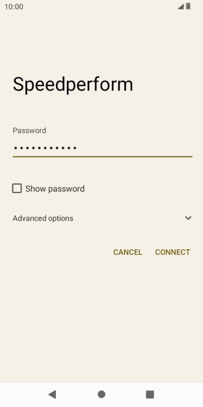 Key in the password for the Wi-Fi network and press CONNECT. Key in the password for the Wi-Fi network and press CONNECT.