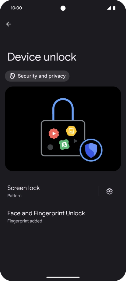 Press Screen lock and key in the additional phone lock code you created earlier. Press Screen lock and key in the additional phone lock code you created earlier.