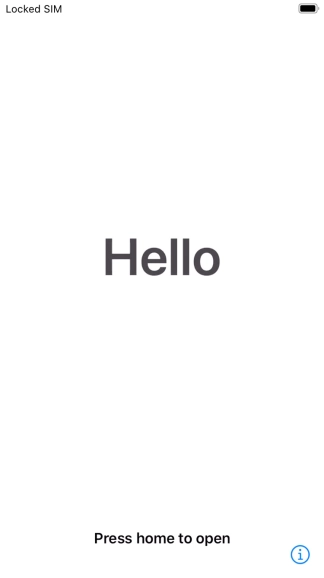 Press the Home key. Press the Home key.