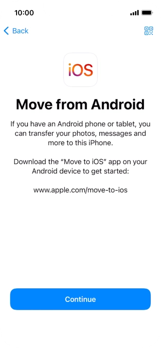 To transfer content to your phone, you need to install the app To transfer content to your phone, you need to install the app