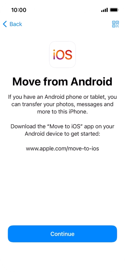 To transfer content to your phone, you need to install the app To transfer content to your phone, you need to install the app