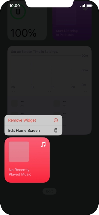 Press Remove Widget. Press Remove Widget.