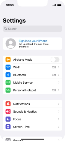 Press Sign in to your iPhone. Press Sign in to your iPhone.