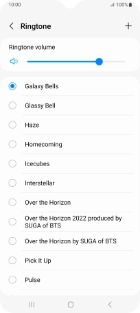 Press the required ring tones to hear them. Press the required ring tones to hear them.
