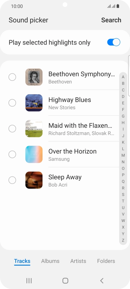 Press the required ring tones to hear them. Press the required ring tones to hear them.