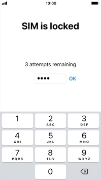If your SIM is locked, key in your PIN and press OK. If your SIM is locked, key in your PIN and press OK.