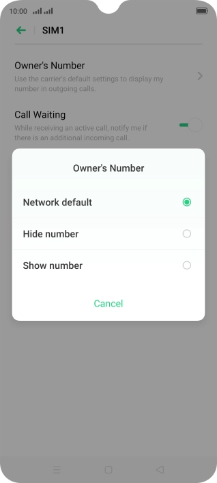 Press Show number to turn on caller identification. Press Show number to turn on caller identification.