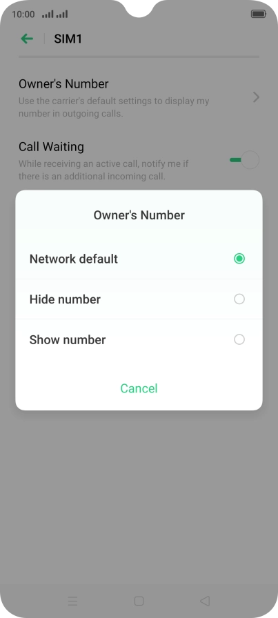 Press Show number to turn on caller identification. Press Show number to turn on caller identification.